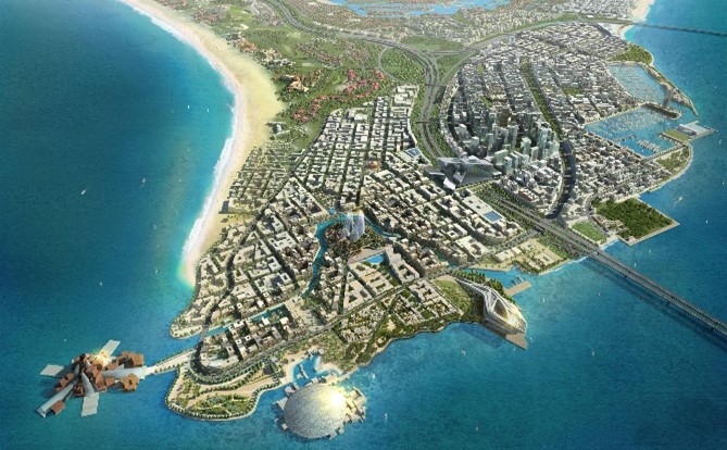 Mixed-Use and Urban Development example Saadiyat Island, Abu Dhabi, UAE