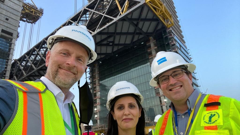 Our team at the development site of “The Link”, Dubai.