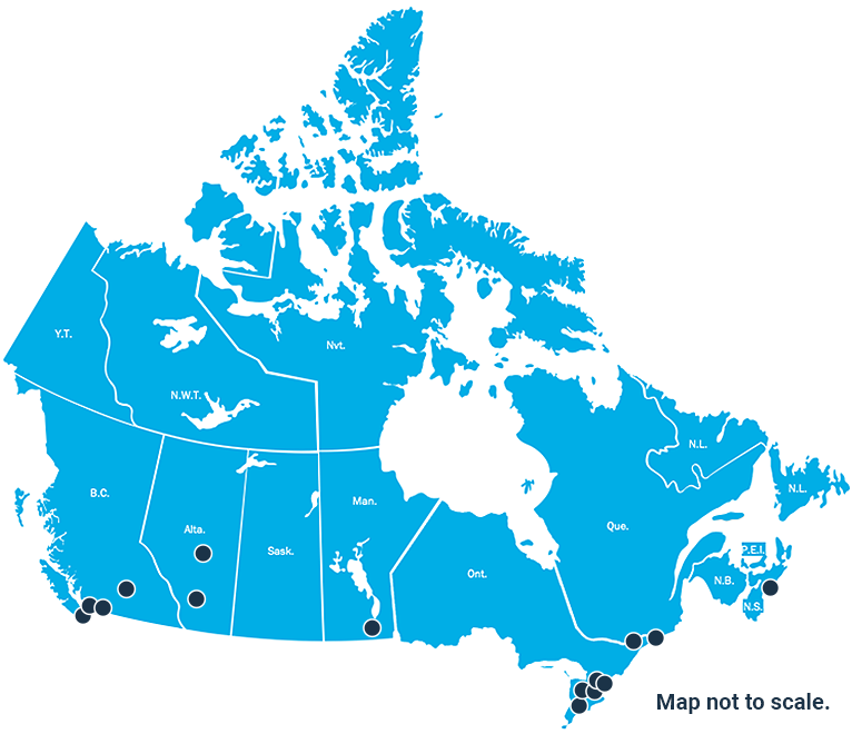 canada map