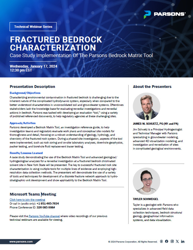 Fractured Bedrock Characterization