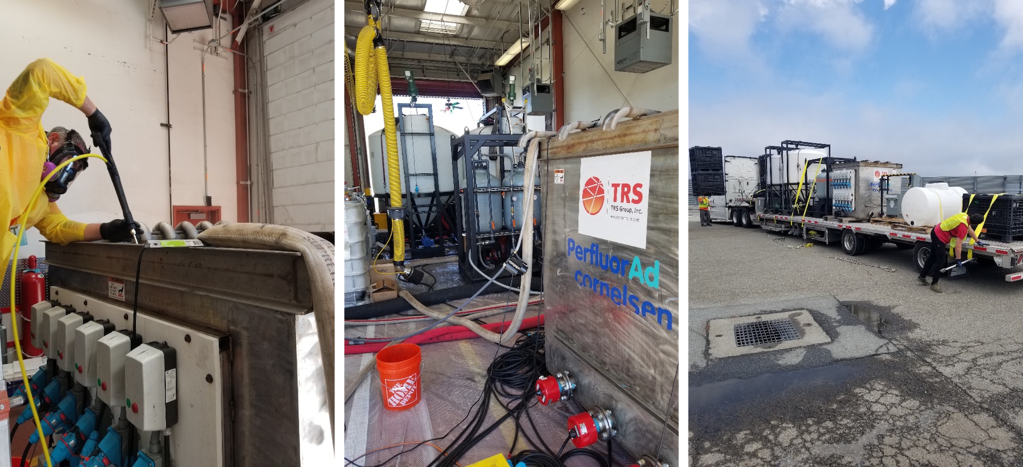 Cleaning AFFF From A Major Airport Firefighting Vehicle