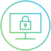 cyber security computer icon