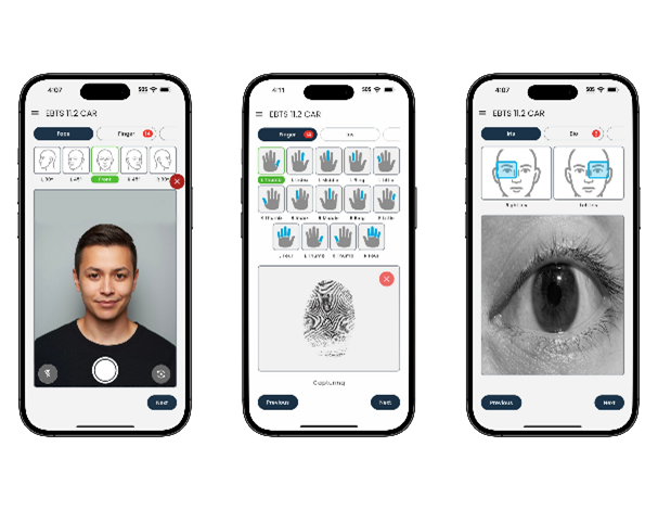 AresNXT Biometric Platform Visual of Mobile App