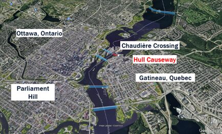 Map of Chaudière Crossing