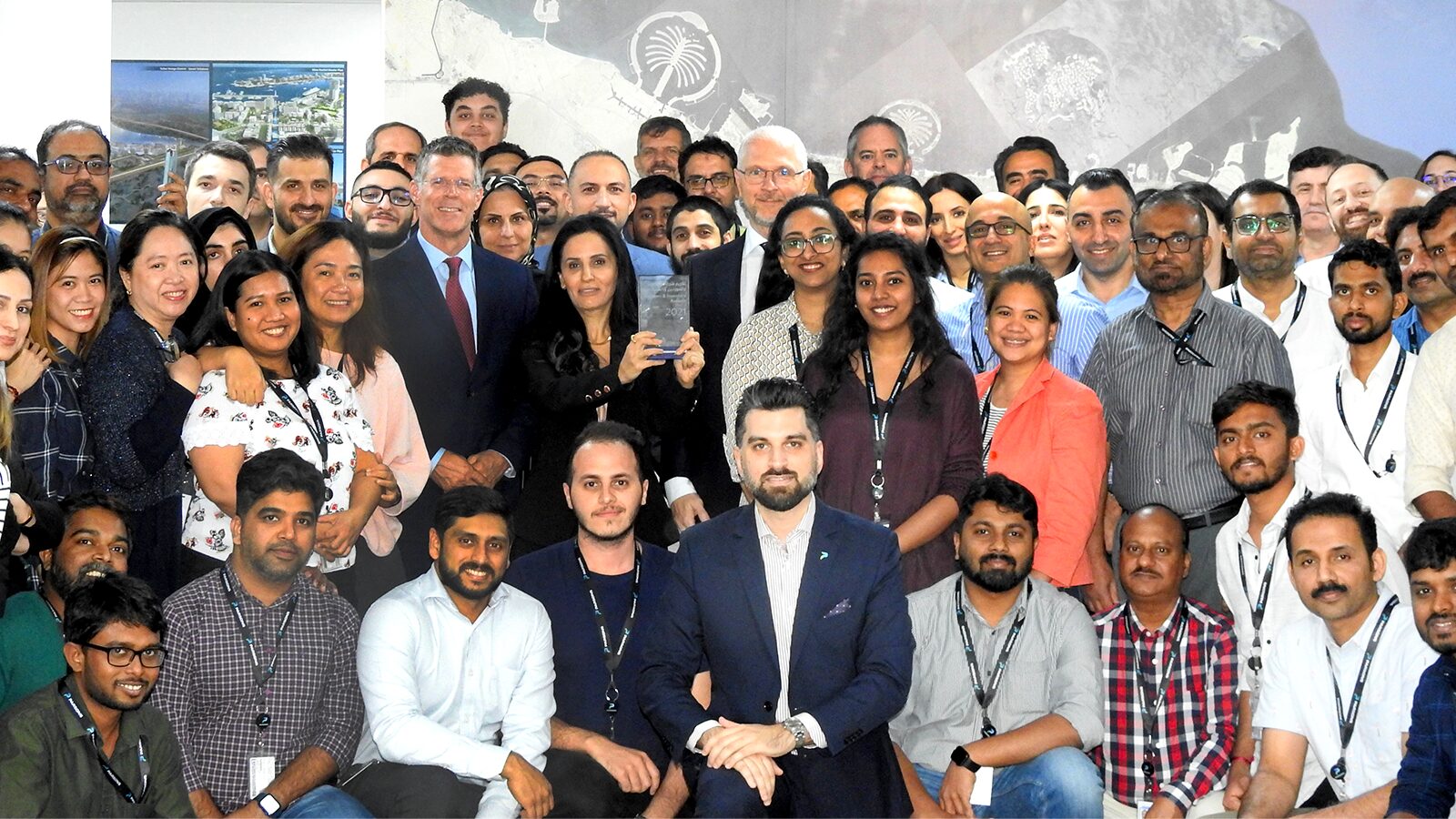 The Dubai office celebrating the award winning Dubai Metro project.