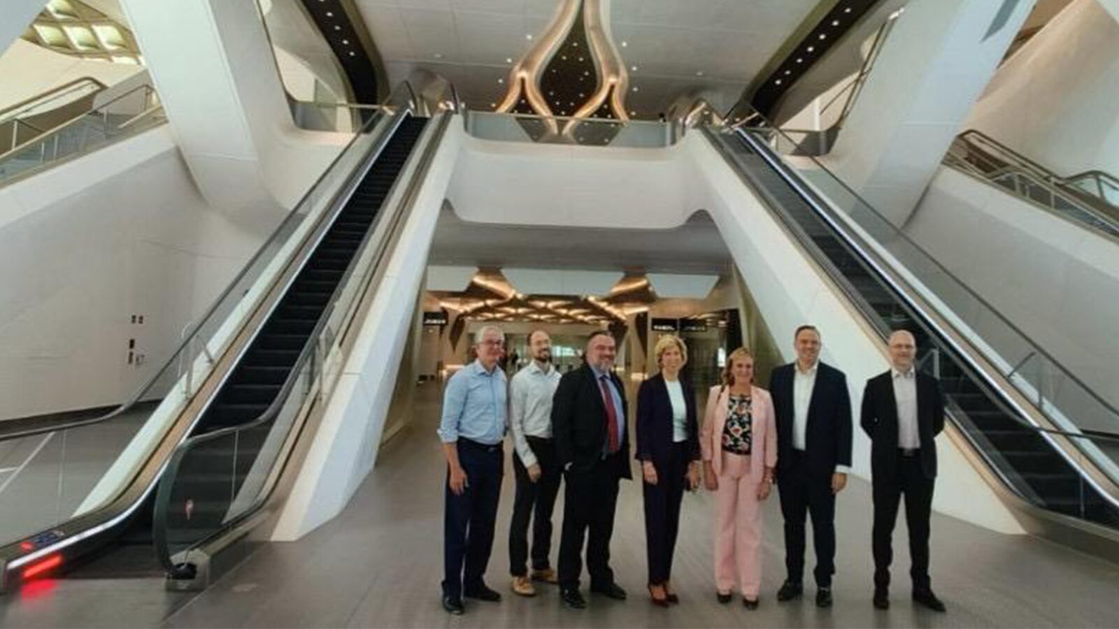 Parsons Executive team visiting the worlds longest, fully automated driverless metro in Riyadh.