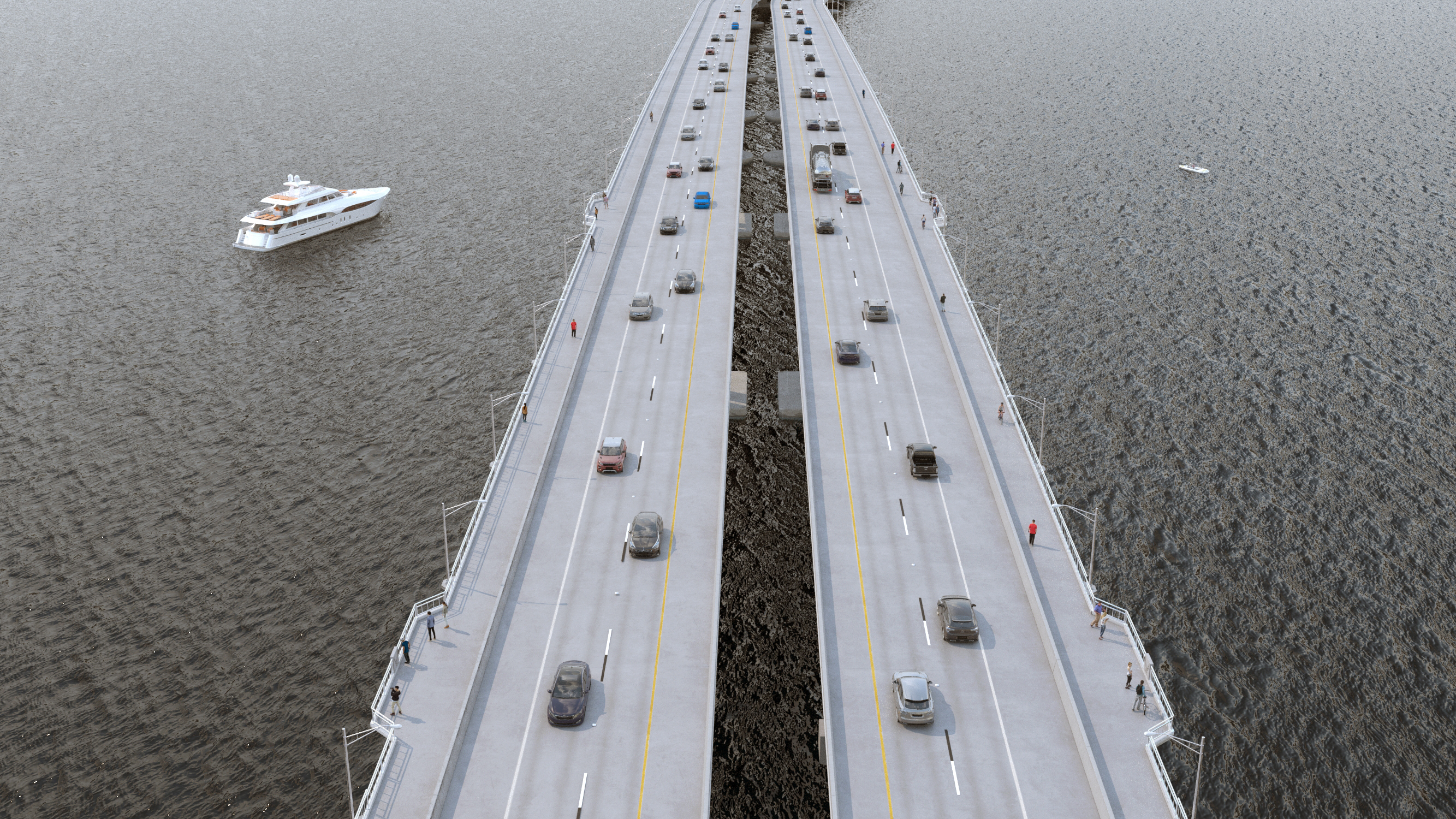 Dupont Bridge Aerial View