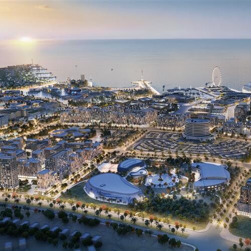 Aerial image showcasing Architecture as a cornerstone of placemaking