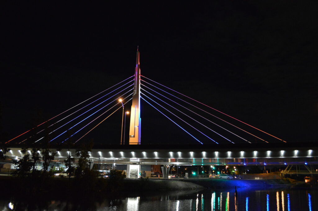 Canal Lachine Bridge at night