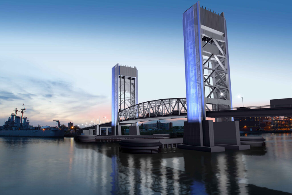 Rendering of the Fore River Bridge