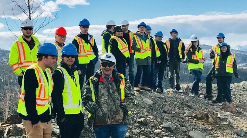 Parsons participating in a site tour of the Faro Mine with our client, the Government of Canada, and Ross River community members.