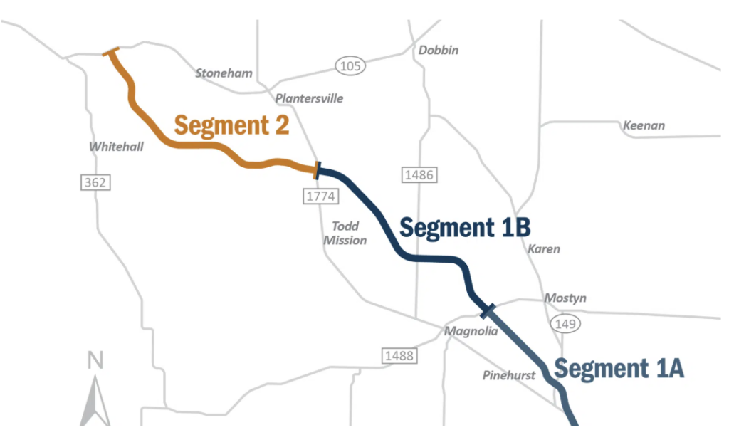 State highway 249 map