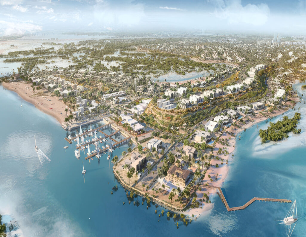 Aerial View Masterplan_Jubail Island_Parsons_Hero