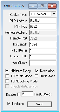 PTP Network Sockets Module