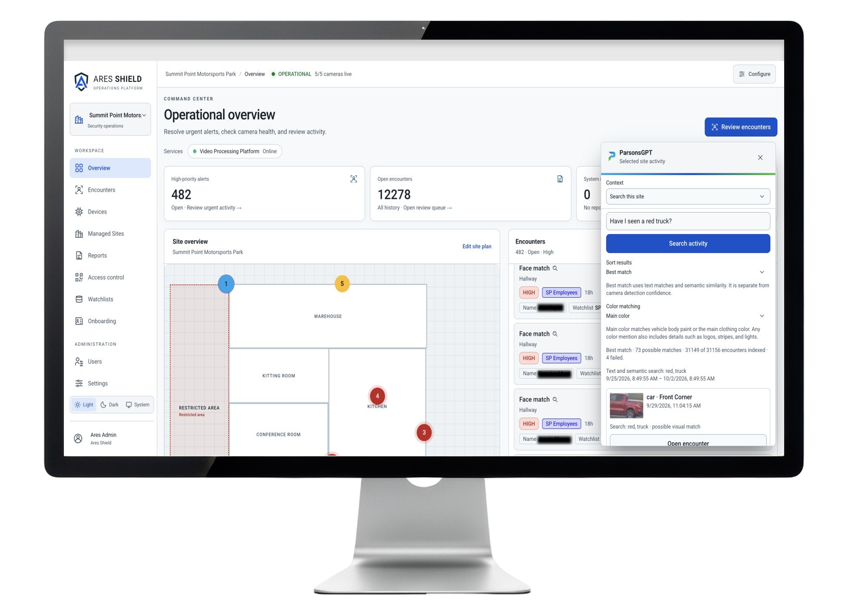 Ares Shield Searchable Operational Awareness