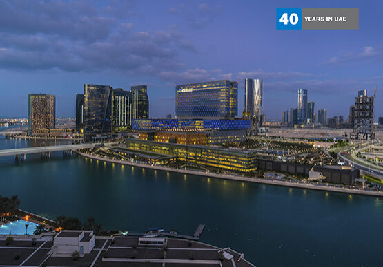 UAE-40th-anniversary-Al-Maryah-Island-at-night