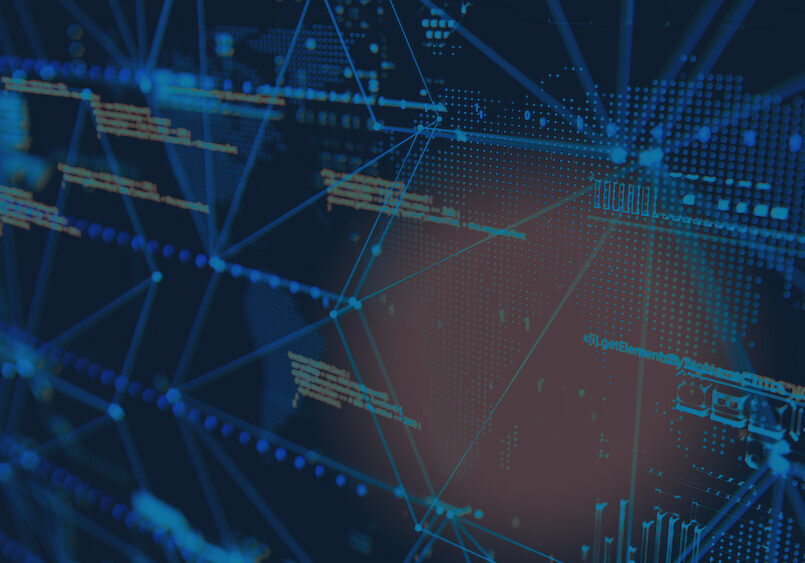 3D rendering. Abstract background concept of cyber security and attack, system crash.